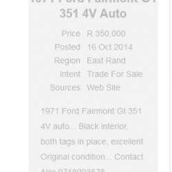 1971 East Rand for sale Alex